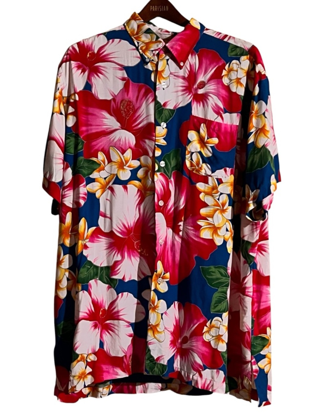 Ralph Lauren Men’s Shirt XL Vintage Hawaiian Floral Print 100% Viscose